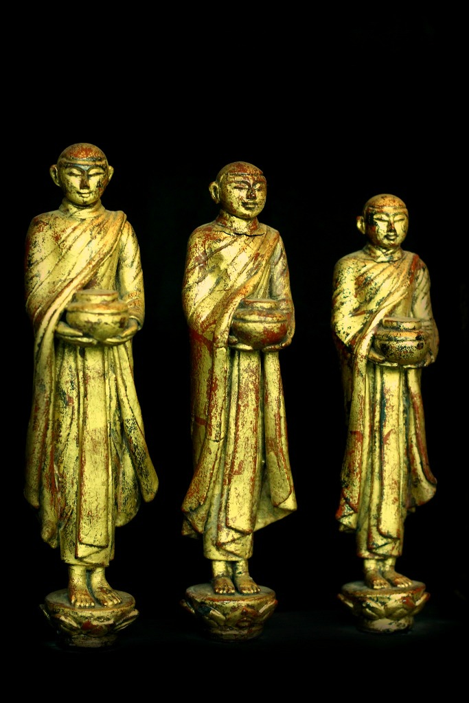 Buddhist Monk , Burmese Monk , Thai Monk , Wood monks